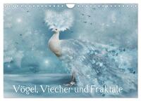 Vorderes Coverbild Vögel, Viecher und Fraktale (Wandkalender 2025 DIN A4 quer), CALVENDO Monatskalender
