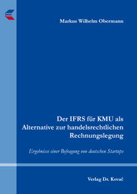 Vorderes Coverbild Der IFRS für KMU als Alternative zur handelsrechtlichen Rechnungslegung