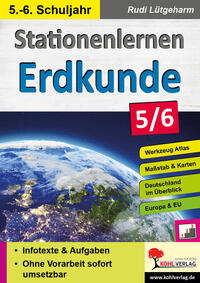 Vorderes Coverbild Stationenlernen Erdkunde / Klasse 5-6
