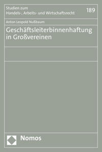 Vorderes Coverbild Geschäftsleiterbinnenhaftung in Großvereinen