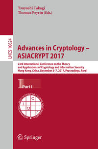 Vorderes Coverbild Advances in Cryptology – ASIACRYPT 2017