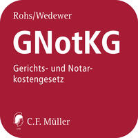 Vorderes Coverbild GNotKG online