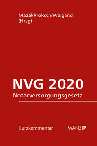 Vorderes Coverbild Notarversorgungsgesetz - NVG 2020