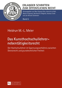 Vorderes Coverbild Das Kunsthochschullehrernebentätigkeitsrecht
