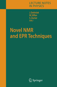 Vorderes Coverbild Novel NMR and EPR Techniques
