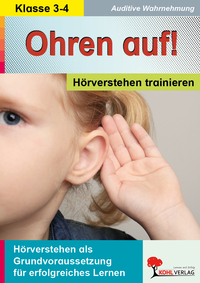 Vorderes Coverbild Ohren auf! - Hörverstehen trainieren / Klasse 3-4