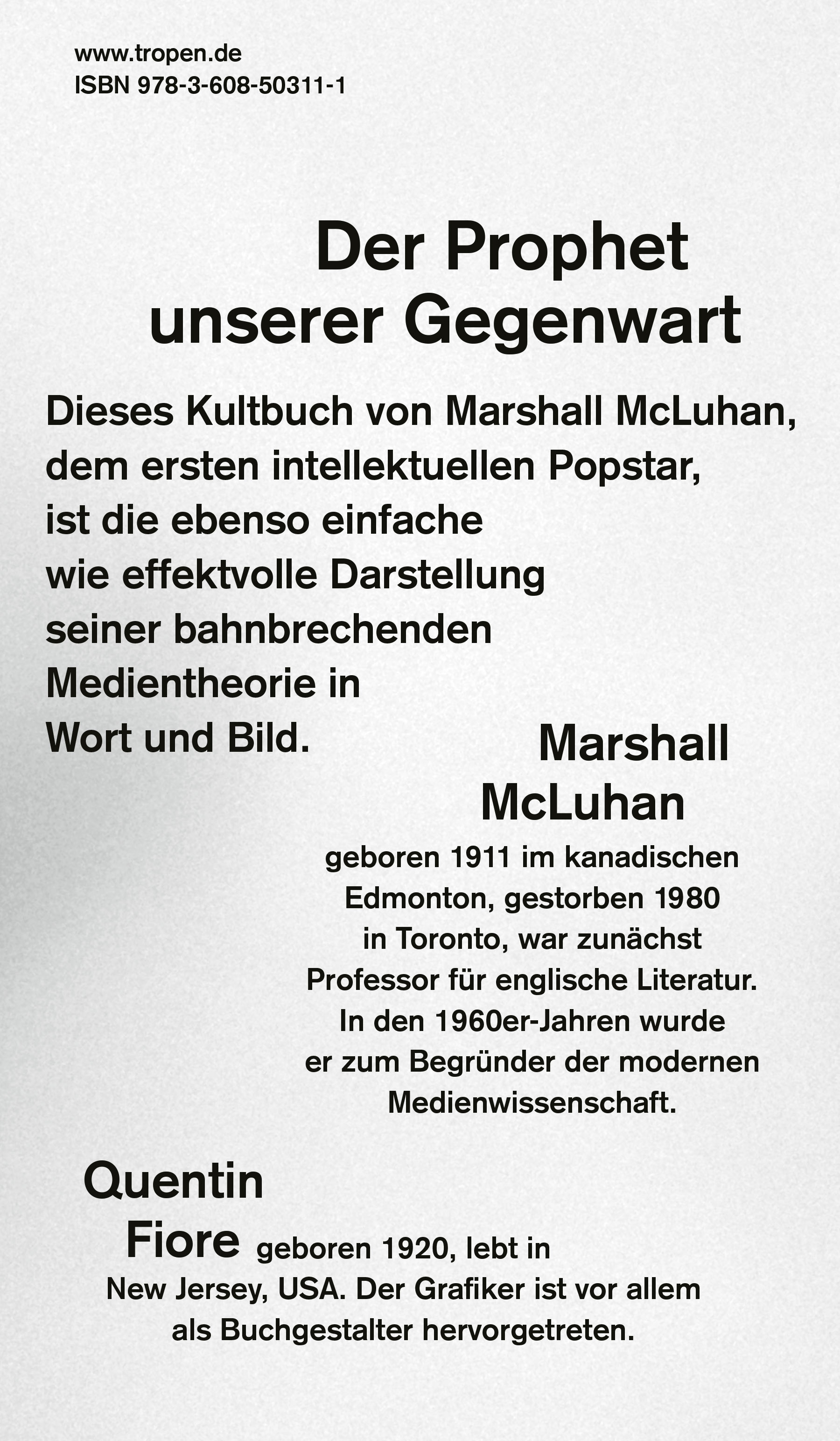 Rückseitencover Das Medium ist die Massage