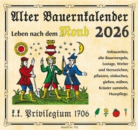 Vorderes Coverbild Alter Bauernkalender 2026