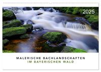 Vorderes Coverbild Malerische Bachlandschaften im Bayerischen Wald (Wandkalender 2025 DIN A2 quer), CALVENDO Monatskalender