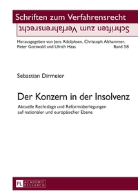 Vorderes Coverbild Der Konzern in der Insolvenz