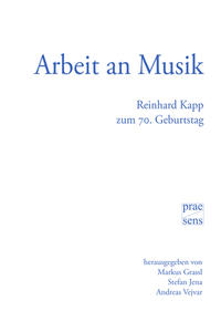 Vorderes Coverbild Arbeit an Musik