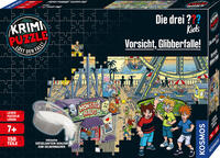 Vorderes Coverbild Krimipuzzle Die drei ??? Kids Vorsicht, Glibberfalle!