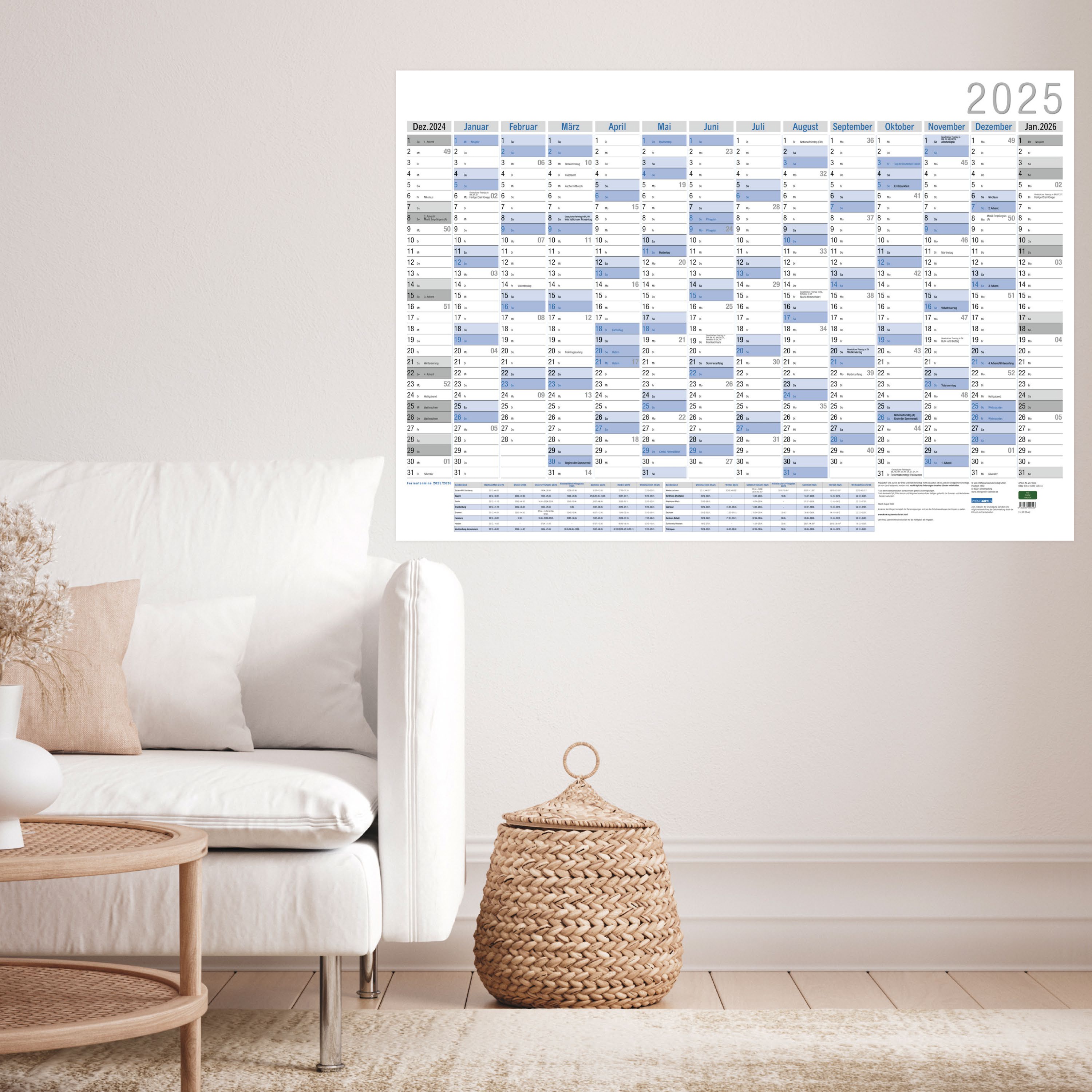 Anderes Coverbild Wandplaner Neutral 2025