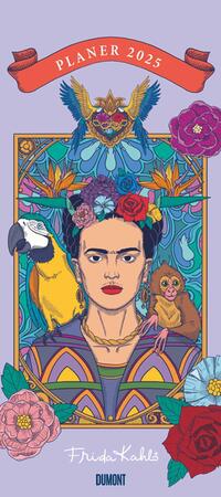 Vorderes Coverbild DUMONT - Frida Kahlo 2025 Familienplaner, Kalender mit variabler Spaltenzahl, Übersicht von Schulferien und mit Jahresübersicht 2026