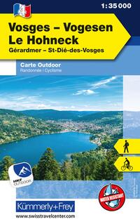 Vorderes Coverbild Kümmerly+Frey Outdoorkarte Vogesen / Vosges, Le Hohneck 1:35.000