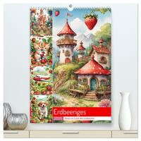 Vorderes Coverbild Erdbeeriges - Reise ins Land der Erdbeeren (hochwertiger Premium Wandkalender 2025 DIN A2 hoch), Kunstdruck in Hochglanz