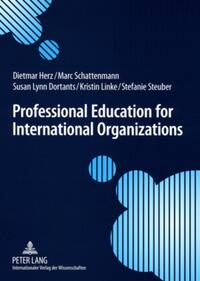 Vorderes Coverbild Professional Education for International Organizations