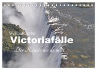 Vorderes Coverbild Weltnaturerbe Victoriafälle - Der Rauch, der donnert (Tischkalender 2025 DIN A5 quer), CALVENDO Monatskalender