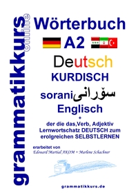 Vorderes Coverbild Wörterbuch Deutsch - Kurdisch - Sorani - Englisch A2