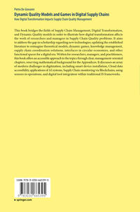 Vorderes Coverbild Dynamic Quality Models and Games in Digital Supply Chains