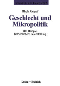 Vorderes Coverbild Geschlecht und Mikropolitik