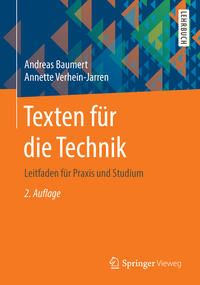 Vorderes Coverbild Texten für die Technik