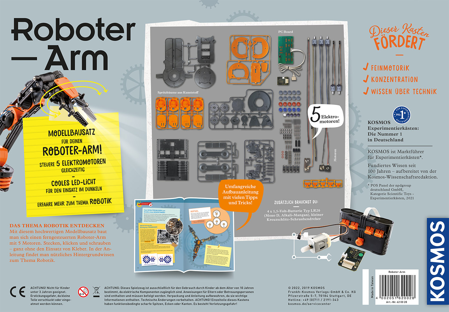 Rückseitencover Roboter-Arm