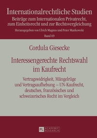 Vorderes Coverbild Interessengerechte Rechtswahl im Kaufrecht