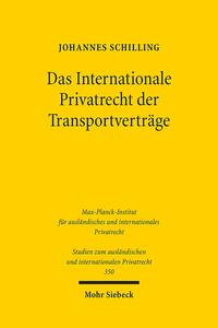 Vorderes Coverbild Das Internationale Privatrecht der Transportverträge