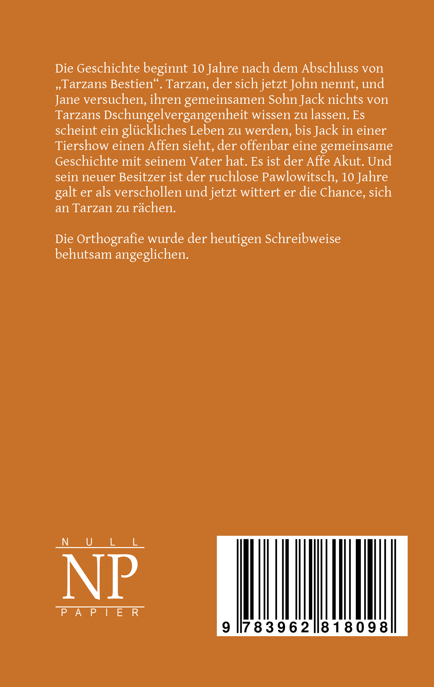 Rückseitencover Tarzan – Band 4