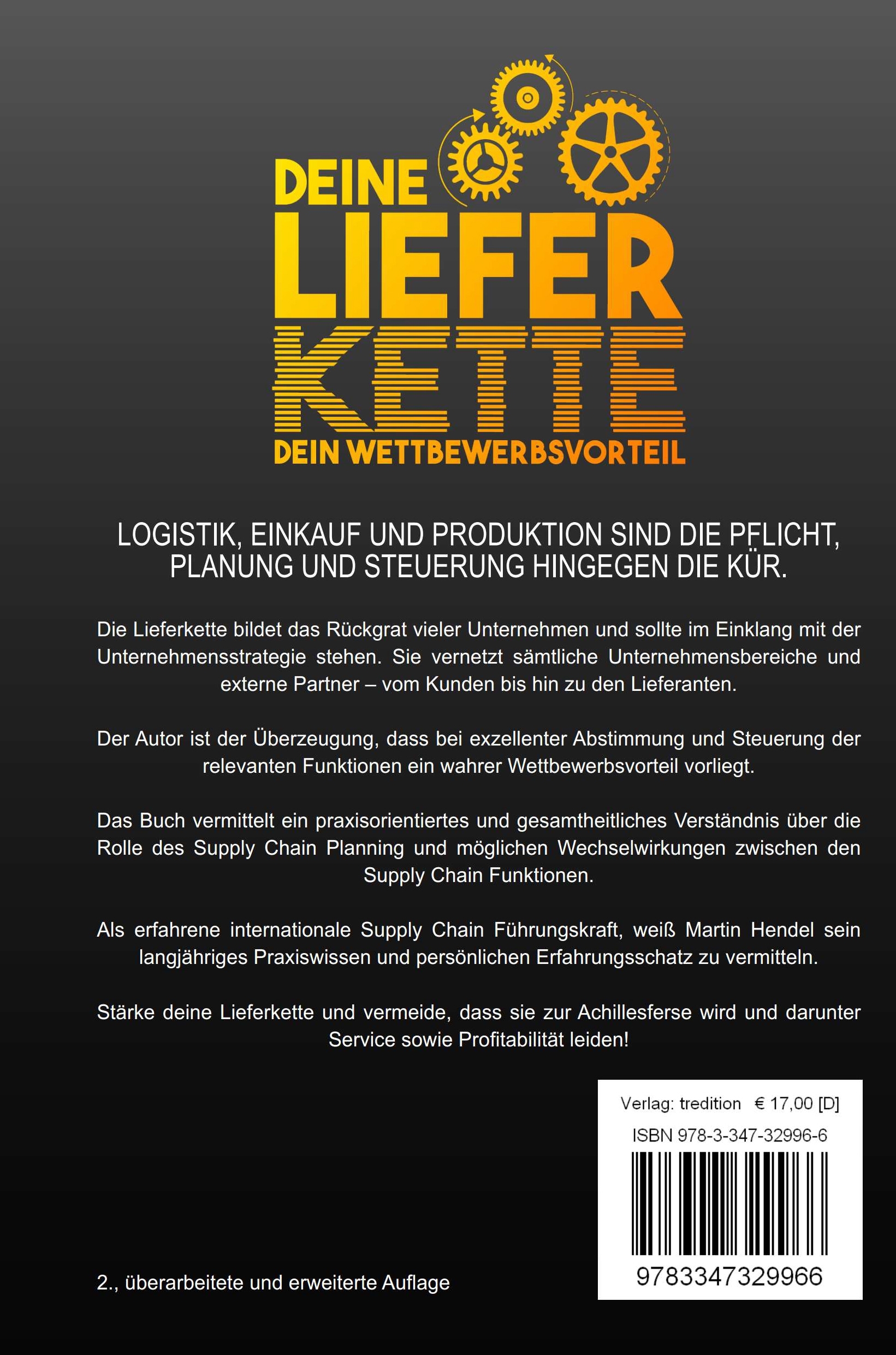 Rückseitencover Deine Lieferkette - Dein Wettbewerbsvorteil