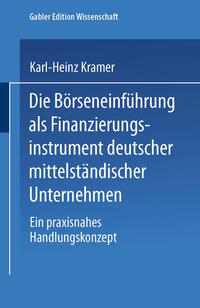 Vorderes Coverbild Die Börseneinführung als Finanzierungsinstrument deutscher mittelständischer Unternehmen