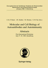 Vorderes Coverbild Molecular and Cell Biology of Autoantibodies and Autoimmunity. Abstracts