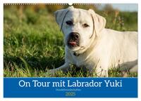 Vorderes Coverbild On Tour mit Labrador Yuki (Wandkalender 2025 DIN A2 quer), CALVENDO Monatskalender