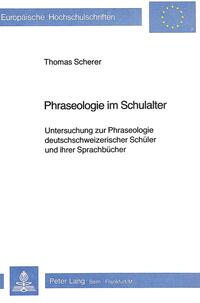 Vorderes Coverbild Phraseologie im Schulalter