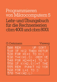 Vorderes Coverbild Lehr- und Übungsbuch für die Rechnerserien cbm 4001 und cbm 8001