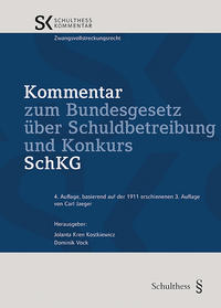 Vorderes Coverbild Kommentar zum Bundesgesetz über Schuldbetreibung und Konkurs SchKG