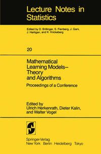 Vorderes Coverbild Mathematical Learning Models — Theory and Algorithms