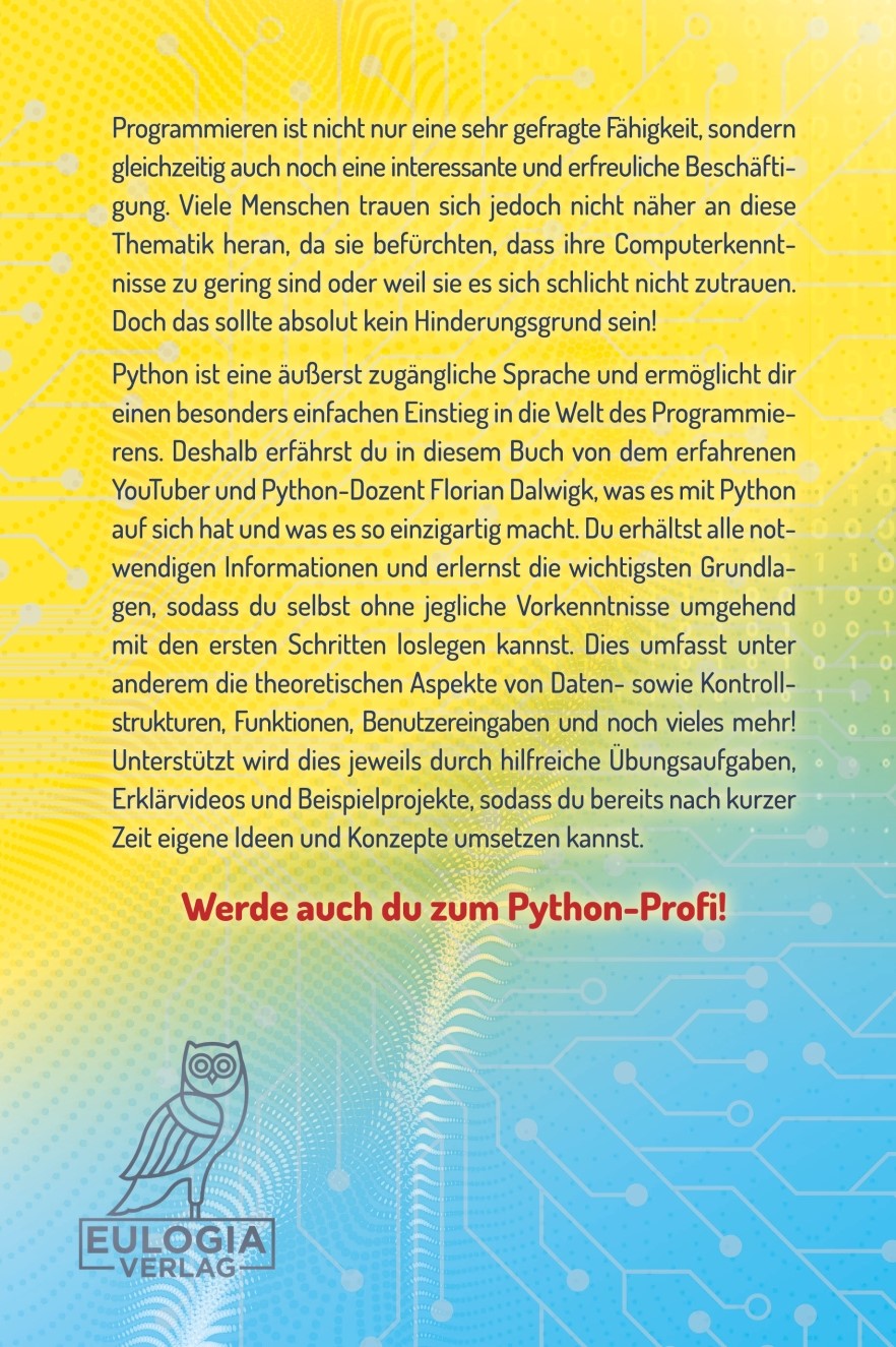 Rückseitencover Python für Einsteiger