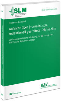 Vorderes Coverbild Aufsicht über journalistisch-redaktionell gestaltete Telemedien