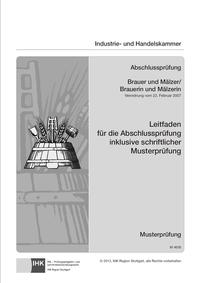 Vorderes Coverbild PAL-Leitfaden Brauer/-in und Mälzer/-in (VO vom 22.02.2007)