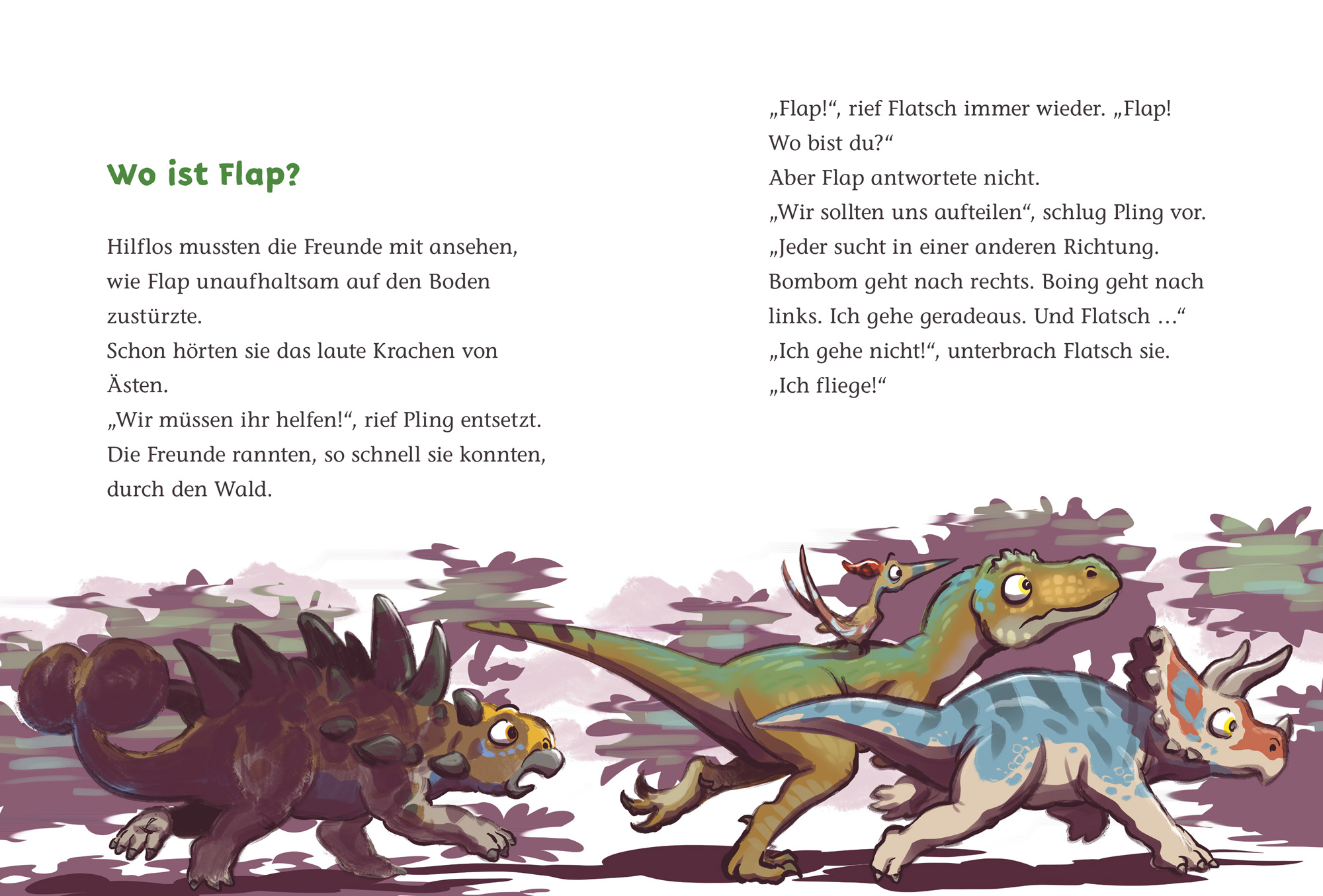 Beispielinhalt (Bild) T-Rex World (Leseanfänger, Bd. 2)