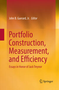 Vorderes Coverbild Portfolio Construction, Measurement, and Efficiency