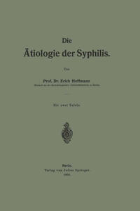 Vorderes Coverbild Die Ätiologie der Syphilis
