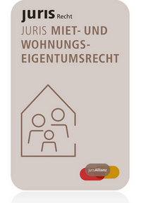 Vorderes Coverbild juris Miet- und Wohnungseigentumsrecht - Jahresabonnement