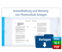 Vorderes Coverbild Handbuch Instandhaltung und Wartung von Photovoltaik-Anlagen