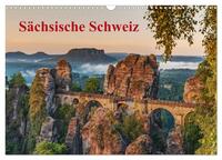 Vorderes Coverbild Sächsische Schweiz (Wandkalender 2025 DIN A3 quer), CALVENDO Monatskalender