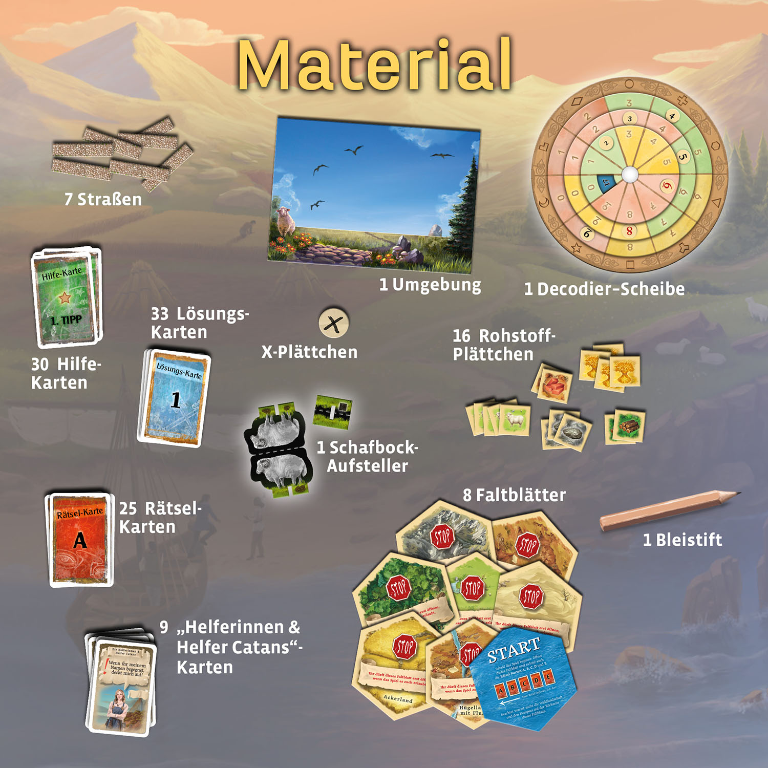 Beispielinhalt (Bild) EXIT® - Das Spiel: Abenteuer auf Catan