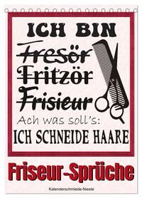 Vorderes Coverbild Friseur-Sprüche (Tischkalender 2026 DIN A5 hoch), CALVENDO Monatskalender