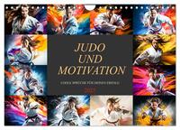 Vorderes Coverbild Judo und Motivation (Wandkalender 2025 DIN A4 quer), CALVENDO Monatskalender